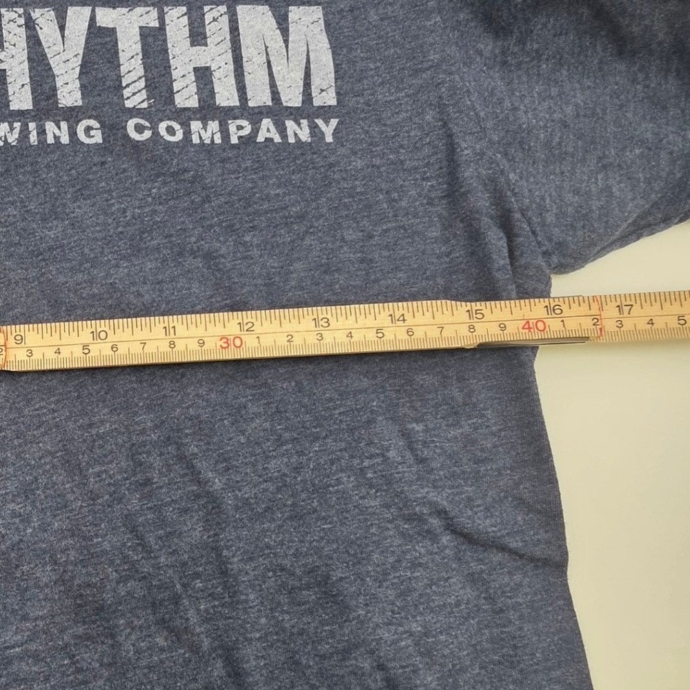 GREAT RYTHM BREWING COMPANY SHIRT MENS UNISEX SMALL GRAY BREWERY BEER DRINK NH - Picture 7 of 9